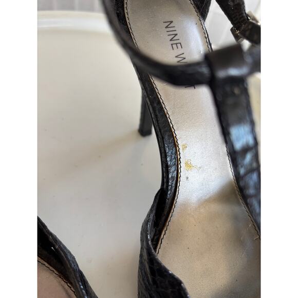 Nine West Black Faux Leather
Strappy 4” Stiletto Heels‎ Shoes Size 8
*Flaws - Picture 8 of 11